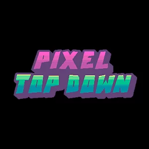 Pixel top down course logo